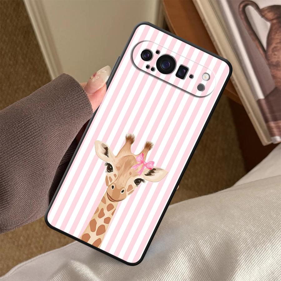 Cartoon Giraffe Funda Phone Co - Google Pixel 9 recension och pris