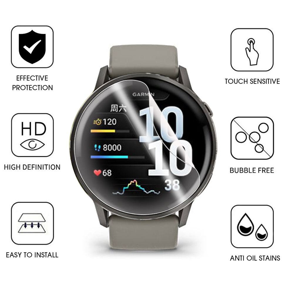 Soft Hydrogel Film For Garmin  - Hydrogel Screen Protector recension och pris