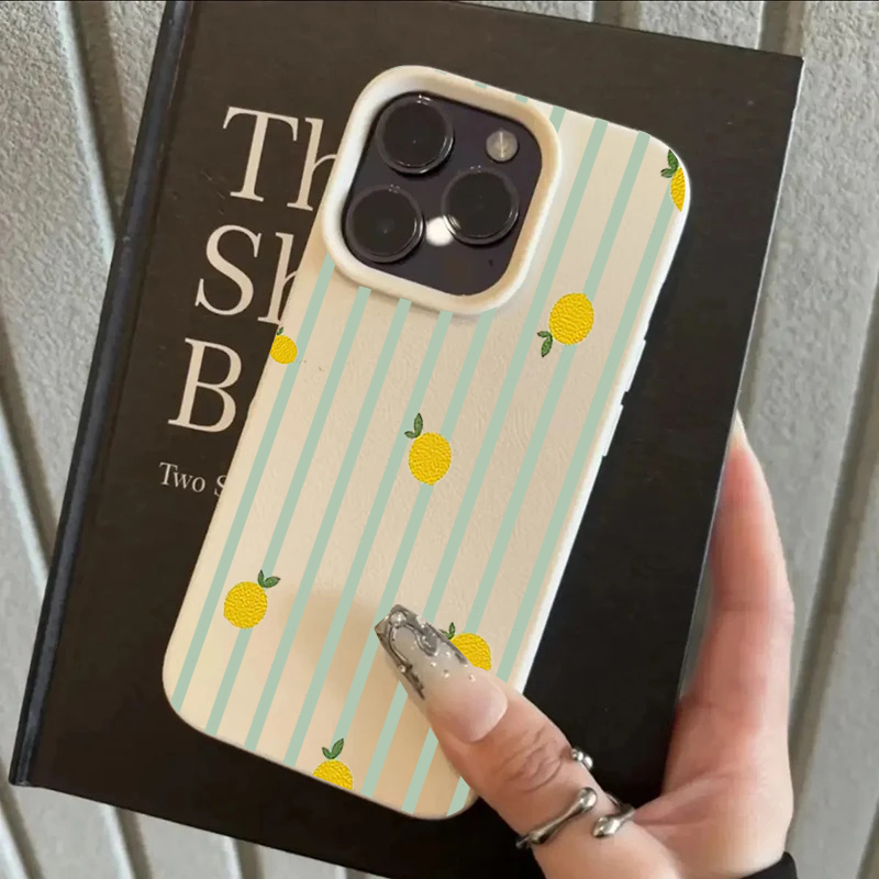 Shockproof Cute Lemon Pattern  - Apple Iphone 15 Pro Max recension och pris